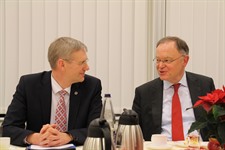 Viel zu besprechen gab´s für Landrat Dr. Heiko Blume (l.) und Niedersachsens Ministerpräsident Stephan Weil