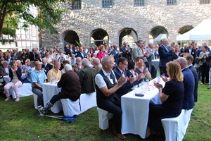 Weit mehr als 200 Zuhörerinnen und Zuhörer lauschten den Ausführungen von Landrat Dr. Heiko Blume zu dessen Zukunftsplänen für den Landkreis Uelzen