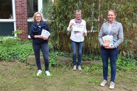 Die drei Mitarbeiterinnen des Pflegestützpunktes Katja Schwank-Brammer (v.l.), Regina Struck und Marie Nass stehen mit Rat und Tat zur Seite